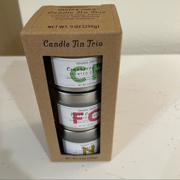 trader joe’s Other Brand New Trader Joes Candle Tin Trio Cranberry